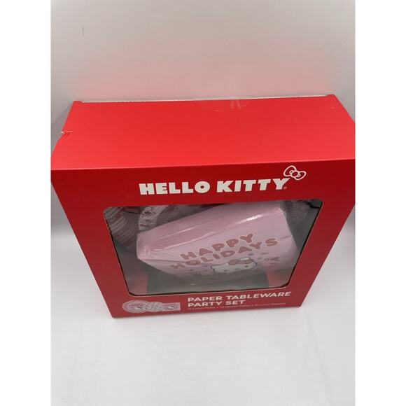 Hello Kitty Holiday Party Christmas Paper Tableware Party Set! NEW In Box 2024 - Picture 3 of 9